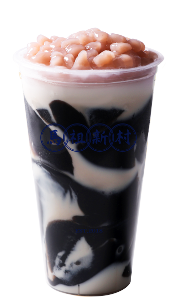 Taro Balls & Grass Jelly with Milk